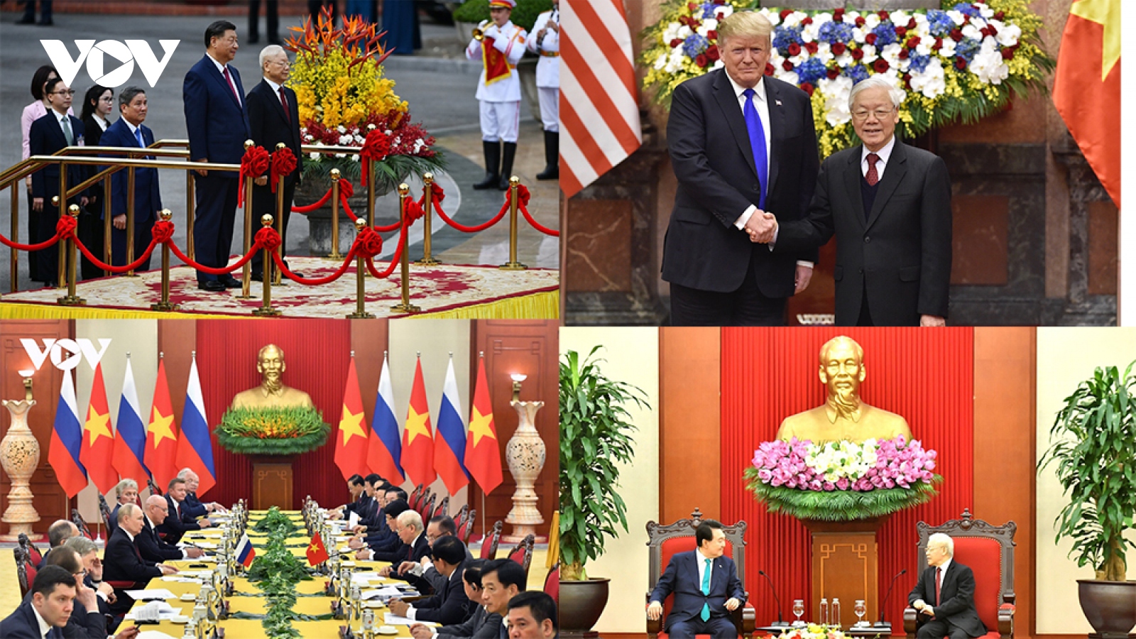 Một số hình ảnh Tổng Bí thư tiếp nguyên thủ và lãnh đạo các nước tại Hà Nội